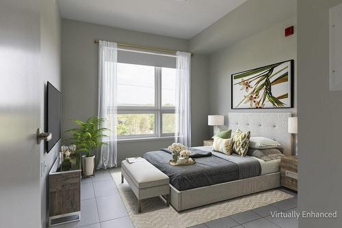 Virtually staged - 320 Plains Road|Unit #517, Burlington, ON - Indoor Photo Showing Bedroom