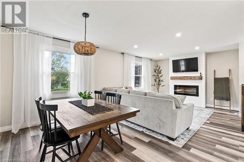 227 12Th Avenue, Hanover, ON - Indoor Photo Showing Dining Room With Fireplace