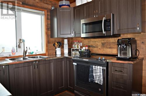 North Sask Riverfront Acreage, Blaine Lake Rm No. 434, SK - Indoor Photo Showing Kitchen With Double Sink