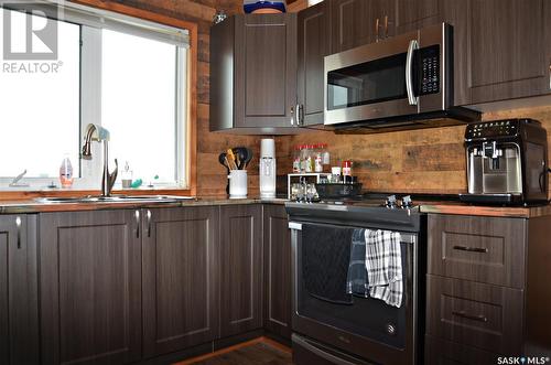 North Sask Riverfront Acreage, Blaine Lake Rm No. 434, SK - Indoor Photo Showing Kitchen With Double Sink