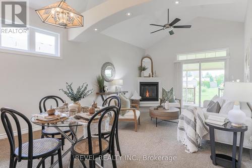 60 Chadwin Drive, Kawartha Lakes (Lindsay), ON - Indoor Photo Showing Dining Room With Fireplace