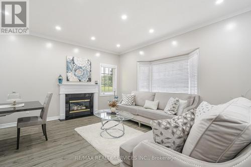 2 Yorkwood Trail, Brampton (Sandringham-Wellington), ON - Indoor Photo Showing Living Room With Fireplace