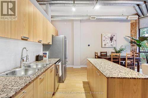 409 - 43 Hanna Avenue, Toronto (Niagara), ON - Indoor Photo Showing Kitchen With Double Sink