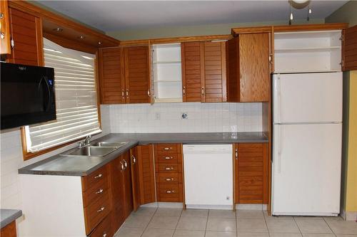 934 Upper Ottawa Street, Hamilton, ON - Indoor Photo Showing Kitchen With Double Sink