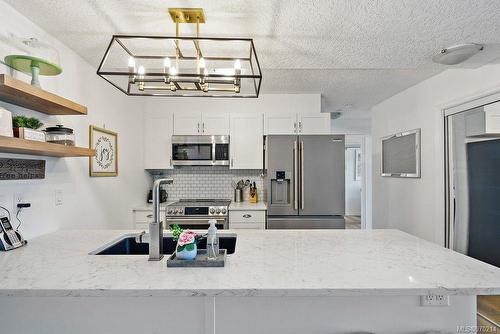 407-2823 Jacklin Rd, Langford, BC - Indoor Photo Showing Kitchen With Double Sink With Upgraded Kitchen