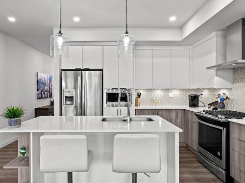 20-260 Rue Cheval Noir, Kamloops, BC - Indoor Photo Showing Kitchen With Stainless Steel Kitchen With Double Sink With Upgraded Kitchen