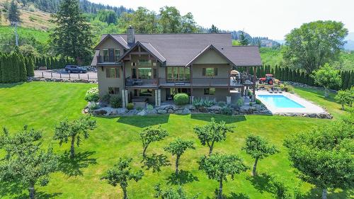 3175 Valleyview Road, Penticton, BC - Outdoor With In Ground Pool