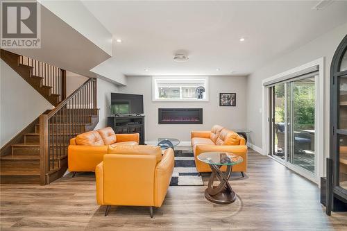 96 Landreville Drive, Sudbury, ON - Indoor Photo Showing Other Room With Fireplace