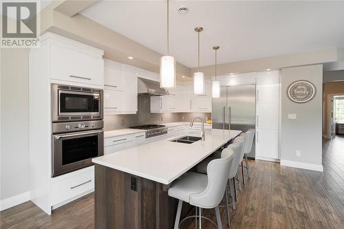 96 Landreville Drive, Sudbury, ON - Indoor Photo Showing Kitchen With Double Sink With Upgraded Kitchen