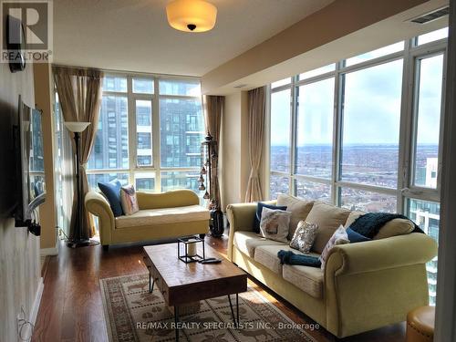 3006 - 4065 Brickstone Mews, Mississauga (City Centre), ON - Indoor Photo Showing Living Room