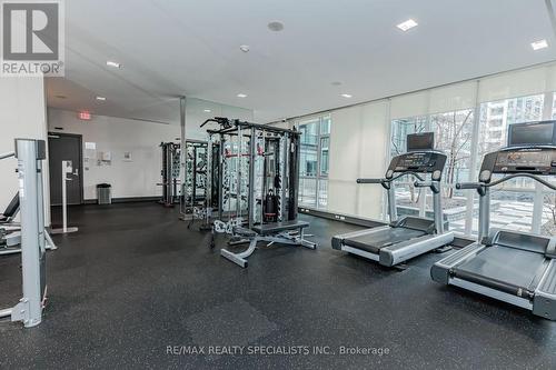 3006 - 4065 Brickstone Mews, Mississauga (City Centre), ON - Indoor Photo Showing Gym Room