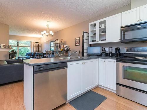 110-535 Manchester Rd, Victoria, BC - Indoor Photo Showing Kitchen With Stainless Steel Kitchen With Double Sink