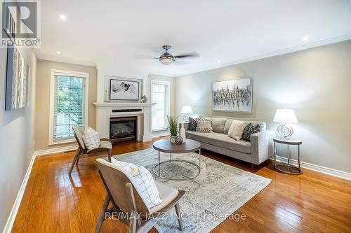 215 Niagara Drive, Oshawa (Samac), ON - Indoor Photo Showing Living Room With Fireplace