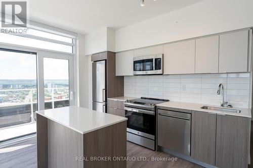 1107 - 22 Hughson Street N, Hamilton, ON - Indoor Photo Showing Kitchen With Upgraded Kitchen