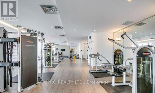 1402 - 4011 Brickstone Mews, Mississauga (City Centre), ON - Indoor Photo Showing Gym Room