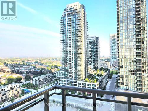 1402 - 4011 Brickstone Mews, Mississauga (City Centre), ON - Outdoor With Balcony With Facade