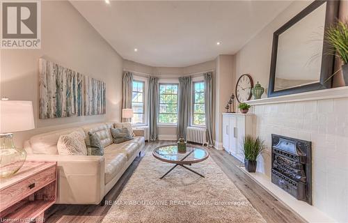 133 Markland Street, Hamilton, ON - Indoor Photo Showing Living Room With Fireplace