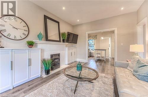 133 Markland Street, Hamilton (Durand), ON - Indoor Photo Showing Living Room With Fireplace