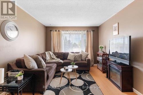 27A Pepper Avenue, Belleville, ON - Indoor Photo Showing Living Room With Fireplace