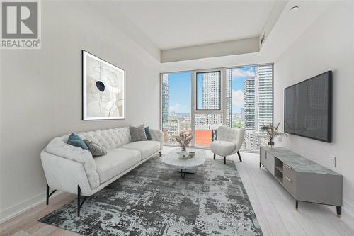 1502 - 357 King Street W, Toronto (Waterfront Communities), ON - Indoor Photo Showing Living Room