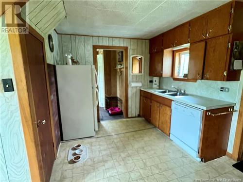 3298 Rte 385, Riley Brook, NB - Indoor Photo Showing Kitchen With Double Sink