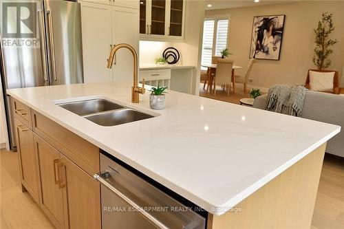 20 Clare Avenue, Hamilton (Hamilton Beach), ON - Indoor Photo Showing Kitchen With Double Sink