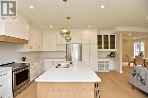 20 Clare Avenue, Hamilton (Hamilton Beach), ON - Indoor Photo Showing Kitchen With Double Sink