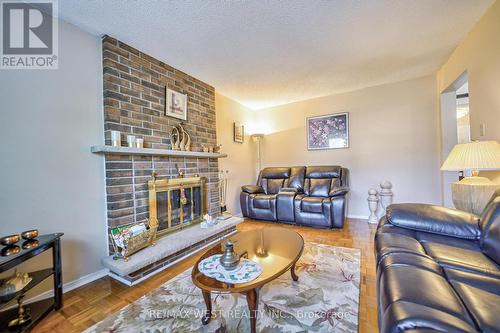 27 Gaslight Crescent, Toronto (Highland Creek), ON - Indoor Photo Showing Living Room With Fireplace