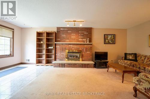 1204 Hamilton Road, London, ON - Indoor Photo Showing Living Room With Fireplace