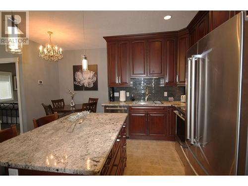 3313 Wilson Street Unit# 205, Penticton, BC - Indoor Photo Showing Kitchen With Double Sink