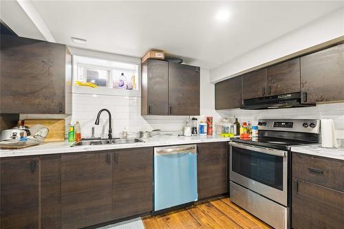 220 Bredin Drive, Winnipeg, MB - Indoor Photo Showing Kitchen With Double Sink