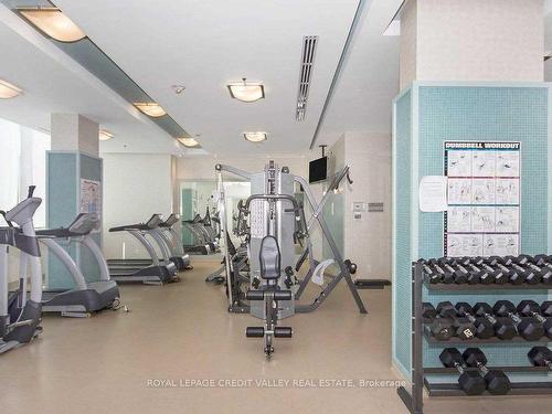 1707-100 John St, Brampton, ON - Indoor Photo Showing Gym Room