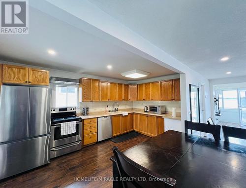 213 Snug Harbour Road, Kawartha Lakes, ON - Indoor Photo Showing Kitchen With Stainless Steel Kitchen