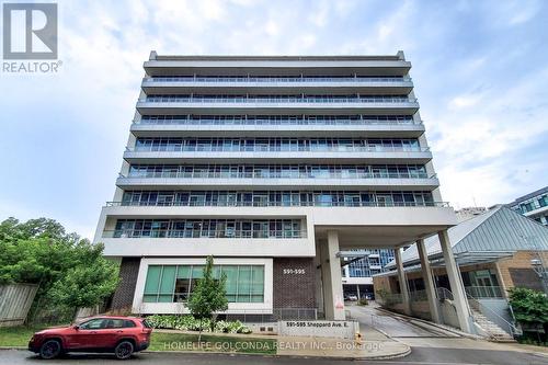 323 - 591 Sheppard Avenue E, Toronto (Bayview Village), ON - Outdoor With Balcony With Facade