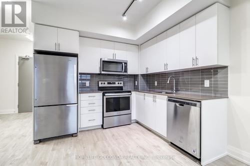 323 - 591 Sheppard Avenue E, Toronto (Bayview Village), ON - Indoor Photo Showing Kitchen With Stainless Steel Kitchen With Upgraded Kitchen