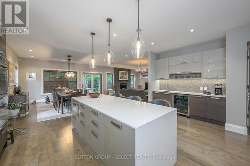 designer lighting - 1 - 570 Windermere Road, London, ON - Indoor Photo Showing Kitchen With Upgraded Kitchen