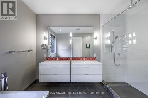 5 piece primary ensuite - glass shower - 1 - 570 Windermere Road, London, ON - Indoor Photo Showing Bathroom