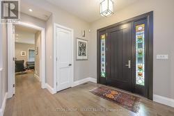 entry door system w/ stained glass side lights - 