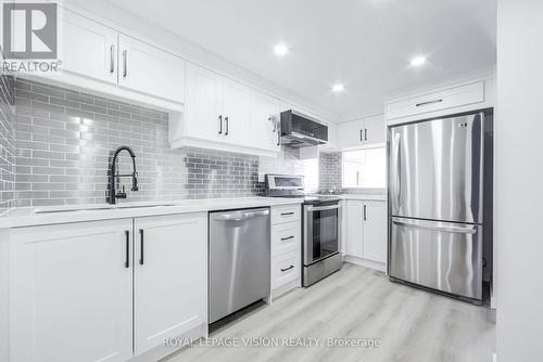 904 - 2460 Eglinton Avenue E, Toronto (Eglinton East), ON - Indoor Photo Showing Kitchen With Stainless Steel Kitchen With Upgraded Kitchen