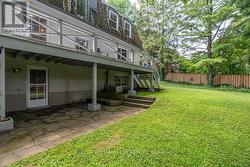 Basement walkout to flagstone patio - 