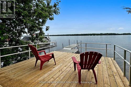 16 Third Street, Kawartha Lakes (Dunsford), ON - Outdoor With Body Of Water With Deck Patio Veranda