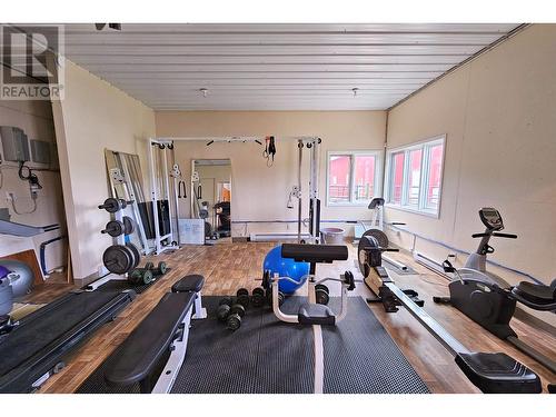 2805 Dohler Road, Smithers, BC - Indoor Photo Showing Gym Room