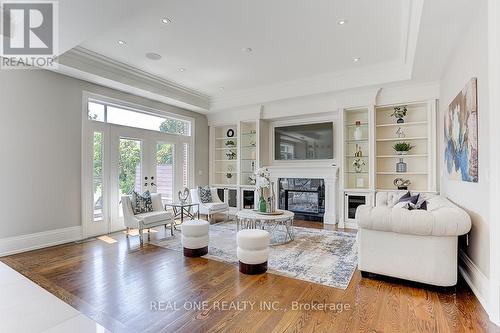 297 Churchill Avenue, Toronto, ON - Indoor Photo Showing Living Room With Fireplace