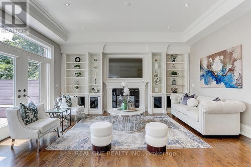 297 Churchill Avenue, Toronto, ON - Indoor Photo Showing Living Room With Fireplace