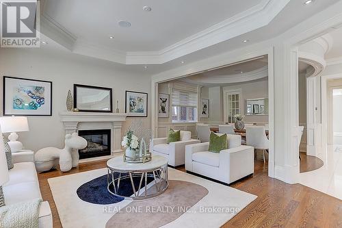 297 Churchill Avenue, Toronto, ON - Indoor Photo Showing Living Room With Fireplace