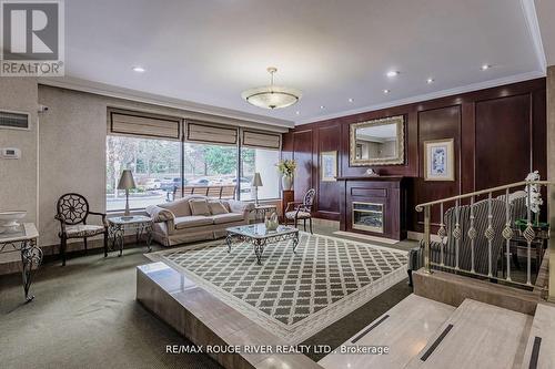 901 - 131 Torresdale Avenue, Toronto (Westminster-Branson), ON - Indoor Photo Showing Living Room With Fireplace