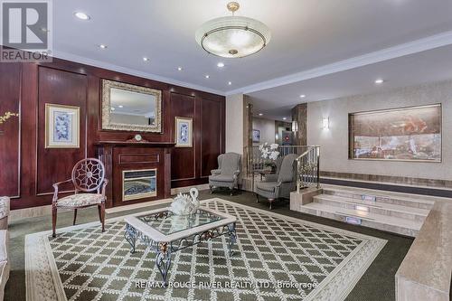 901 - 131 Torresdale Avenue, Toronto (Westminster-Branson), ON - Indoor Photo Showing Living Room With Fireplace