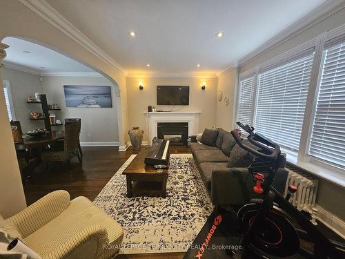 323 Lawrence Ave W, Toronto, ON - Indoor Photo Showing Living Room With Fireplace