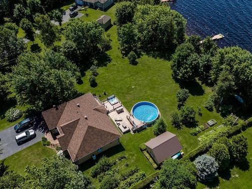 Vue d'ensemble - 2078 Ch. De Rive-De-La-Prairie, Stratford, QC - Outdoor With Above Ground Pool With View