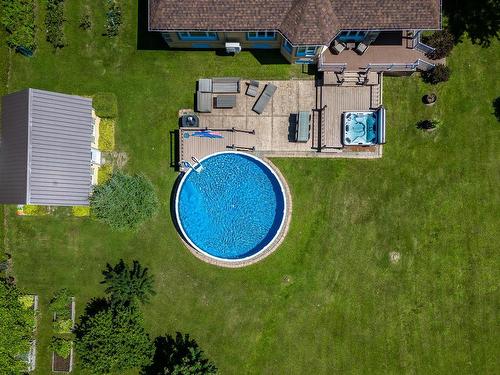 Vue d'ensemble - 2078 Ch. De Rive-De-La-Prairie, Stratford, QC - Outdoor With Above Ground Pool